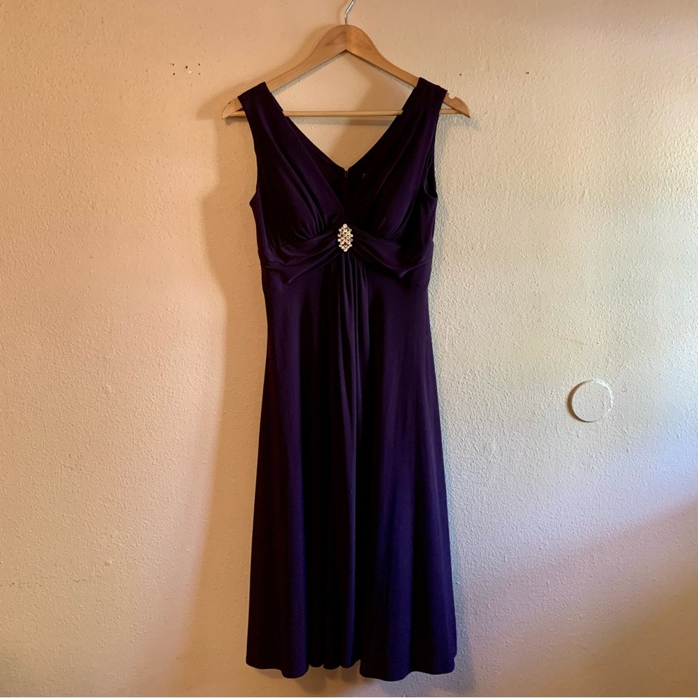 00s Jessica Howard Evenings Sleeveless V-Neck Dress Size 6